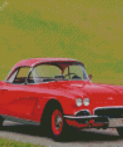 62 Chevrolet Corvette Diamond Painting