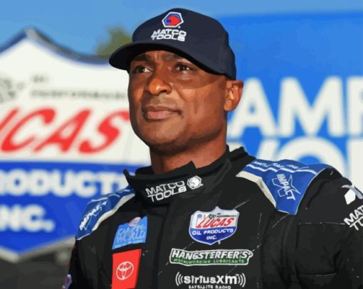 Antron Brown Racing Driver Diamond Painting