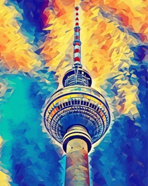 Berliner Fernsehturm Art Diamond Painting