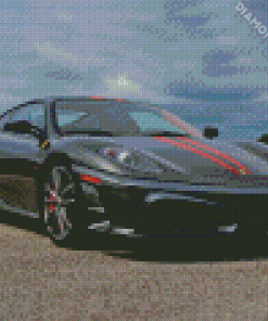 Black And Red Ferrari Scuderia Diamond Painting