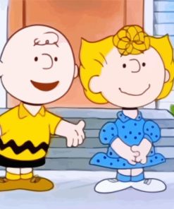 Charlie Brown And Sally Diamond Painting