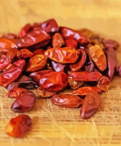 Dried Pequin Pepper Diamond Painting