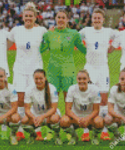 England Womens Football Diamond Painting