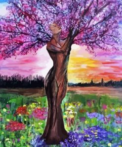 Fantasy Tree Of Life Woman Diamond Painting