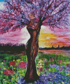 Fantasy Tree Of Life Woman Diamond Painting