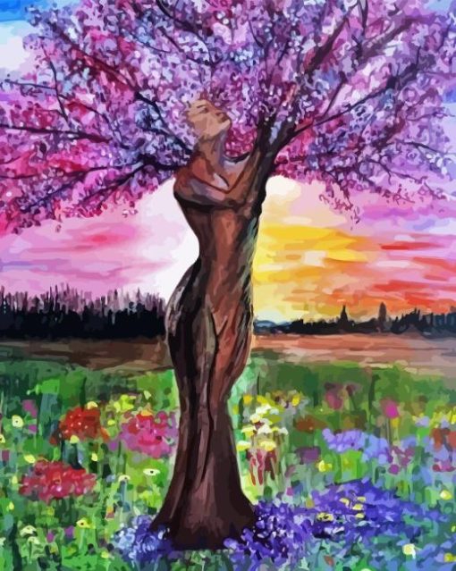 Fantasy Tree Of Life Woman Diamond Painting