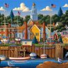 Marblehead Town Art Diamond Painting