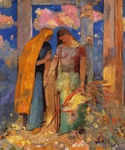 Mystical Conversation By Odilon Redon Diamond Painting