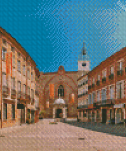 Perpignan Old Buildings Diamond Painting