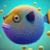 Puffer Fish Underwater Art Diamond Painting