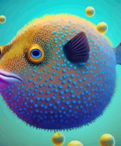 Puffer Fish Underwater Art Diamond Painting