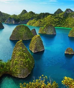 Raja Ampat Seascape View Diamond Painting