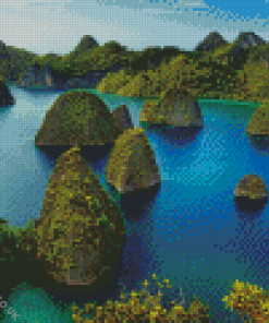 Raja Ampat Seascape View Diamond Painting