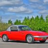 Red Lotus Elan Car Diamond Painting