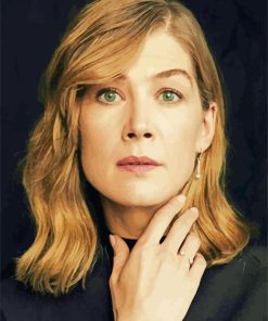 Rosamund Pike Face Diamond Painting