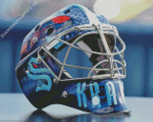 Seattle Kraken Helmet Diamond Painting