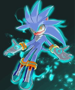 Silver The Hedgehog Diamond Painting