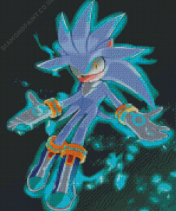 Silver The Hedgehog Diamond Painting