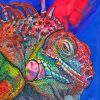 Abstract Colorful Iguana Diamond Painting