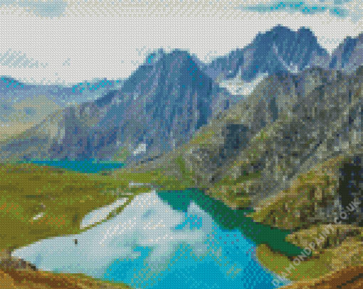 Beautiful Landscape In Kashmir Diamond Painting