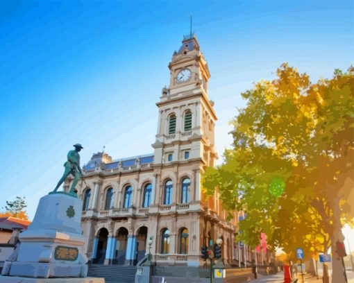 Bendigo Post Office Building Diamond Painting