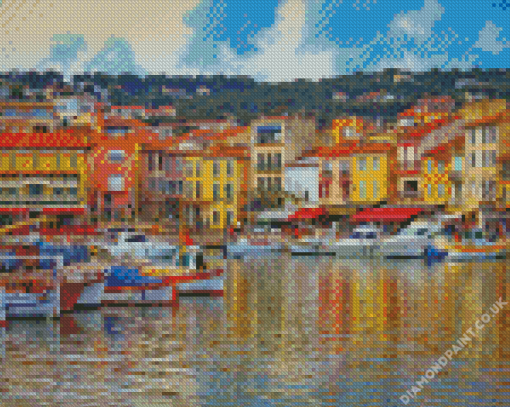 Cassis Harbour Diamond Painting