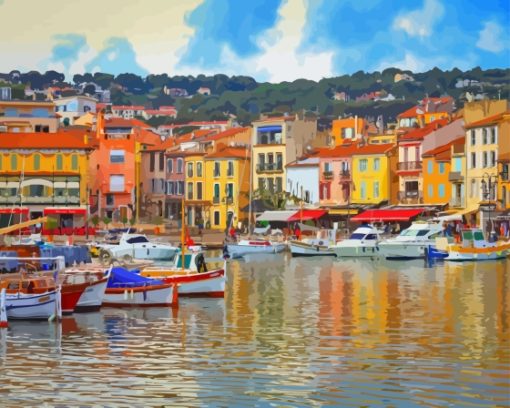 Cassis Harbour Diamond Painting