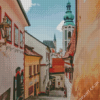 Cesky Krumlov Historic Streets Diamond Painting