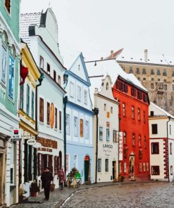 Cesky Krumlov Houses Diamond Painting