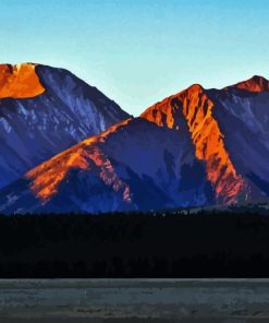 Colorado Mount Elbert Sunset Diamond Painting