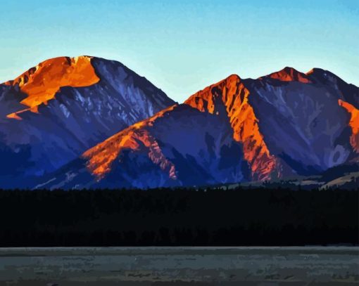 Colorado Mount Elbert Sunset Diamond Painting