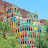 Colorful Building In Yemen Diamond Painting