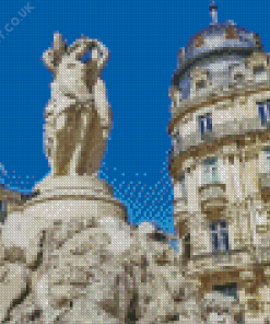 Fountain Of The Three Graces Montpellier Diamond Painting