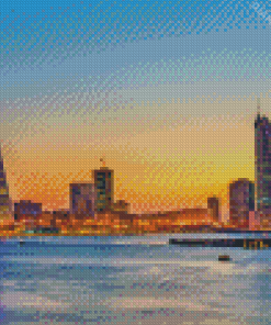 Manama Bahrain Skyline Diamond Painting