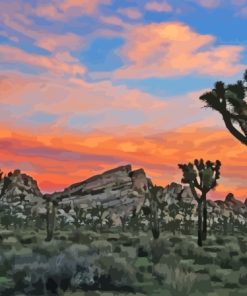 Morning In Joshua Tree National Park Diamond Painting