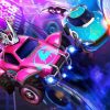 Pink Blue Cars Rocket League Diamond Painting