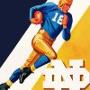 Retro Notre Dame Football Diamond Painting