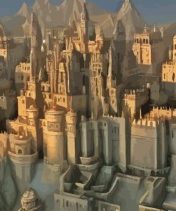 The Lord Of The Rings Minas Tirith Diamond Painting