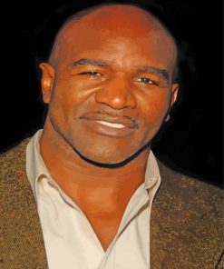 Evander Holyfield Boxer Diamond With Numbers