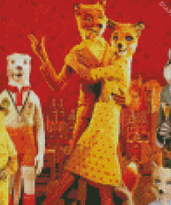 Fantastic mr fox movie Diamond With Numbers