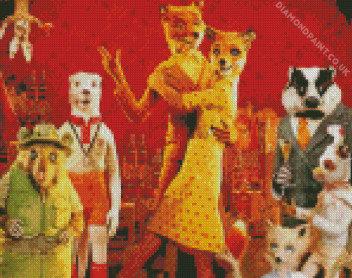 Fantastic mr fox movie Diamond With Numbers