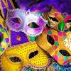 Fat Tuesday face masks Diamond With Numbers