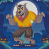 Halloween Wolf monster Diamond Paintings