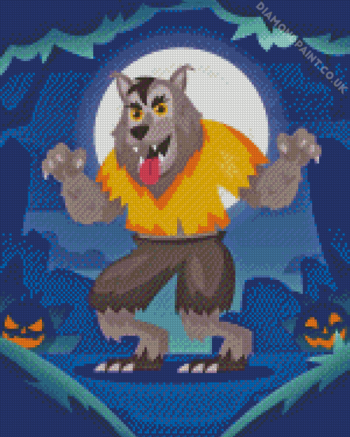 Halloween Wolf monster Diamond Paintings