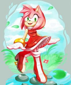 Amy Rose Diamond With Numbers