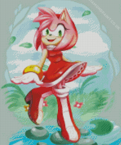 Amy Rose Diamond With Numbers