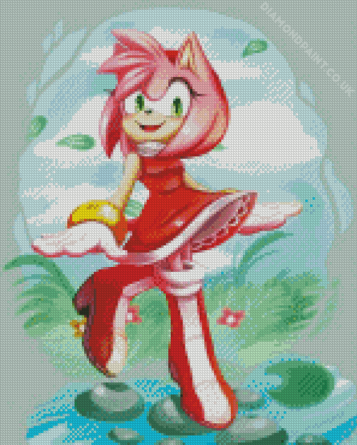 Amy Rose Diamond With Numbers