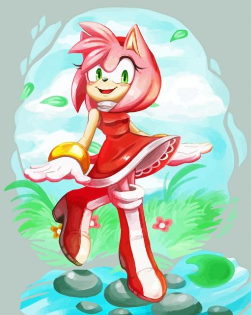 Amy Rose Diamond With Numbers