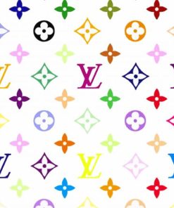 colorful Louis Vuitton Diamond With Numbers