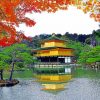 kinkakuji temple reflection Diamond With Numbers